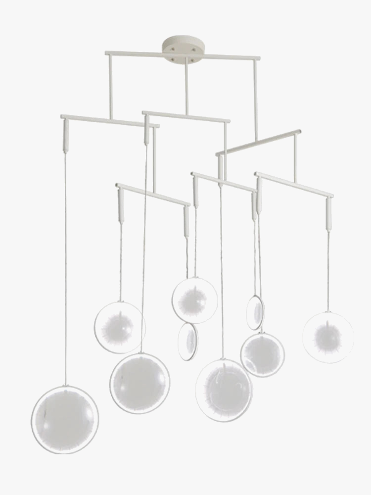 luminaire minimaliste moderne miroir convexe créatif en verre