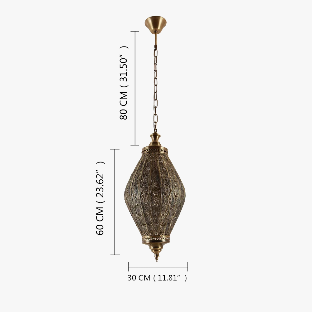Luminaire suspendu de Style sud-est asiatique