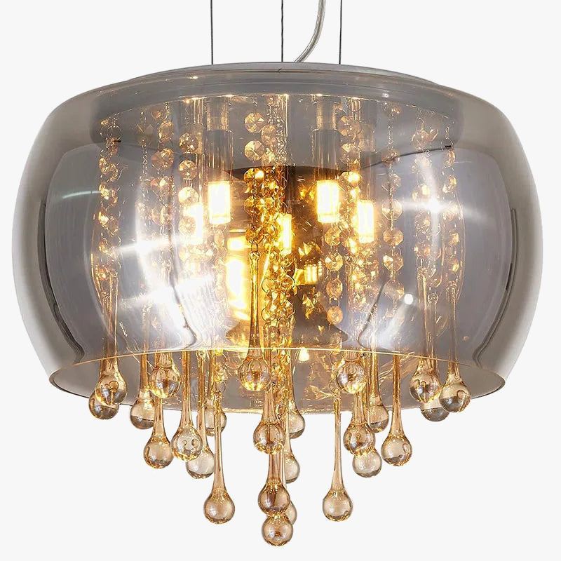 luminaire suspendu en cristal de luxe