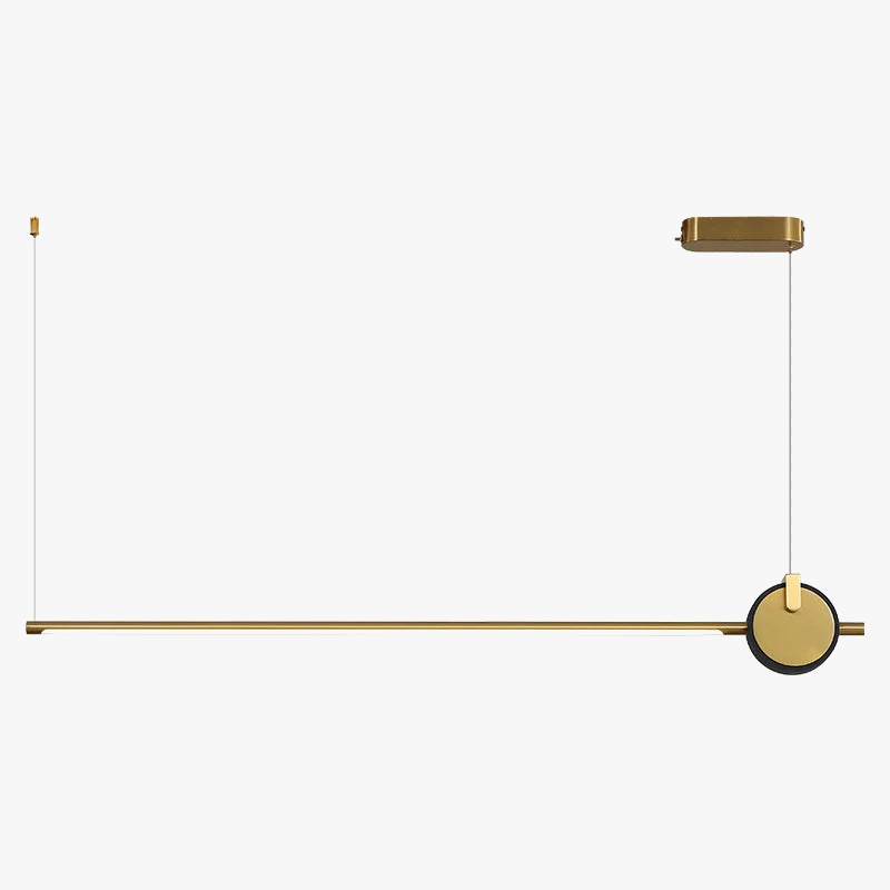 luminaire suspendu nordique simple longue bande déco maison