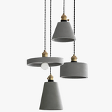Luminaires suspendus LED en ciment nordique