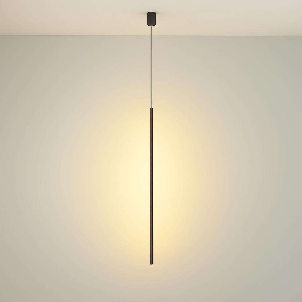 Luminaires suspendus LED modernes pour chambre à coucher chevet lecture lampe suspendue salon Bar café décor noir lustre plus long