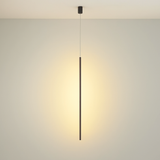 Luminaires suspendus LED modernes pour chambre à coucher chevet lecture lampe suspendue salon Bar café décor noir lustre plus long