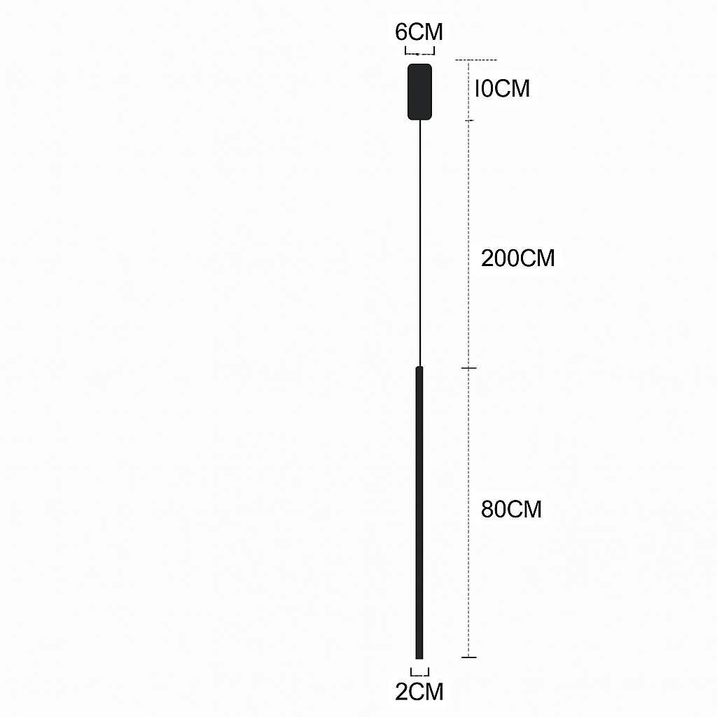 Luminaires suspendus LED modernes pour chambre à coucher chevet lecture lampe suspendue salon Bar café décor noir lustre plus long