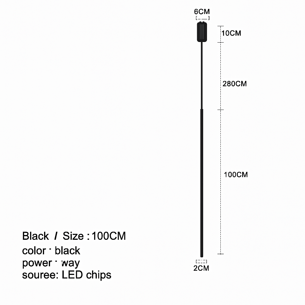 Luminaires suspendus LED modernes pour chambre à coucher chevet lecture lampe suspendue salon Bar café décor noir lustre plus long
