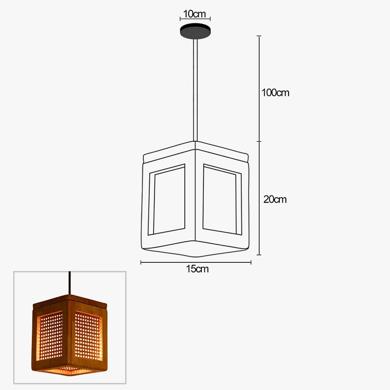 luminaires suspendus modernes en bois gzmj pour loft décor