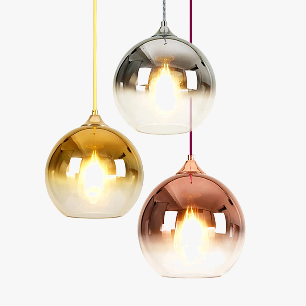 lustre 3d en verre effet feu d'artifice led décoratif