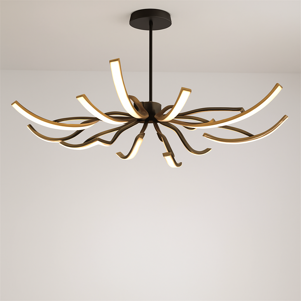lustre araignée réglable design créatif pour décoration intérieure