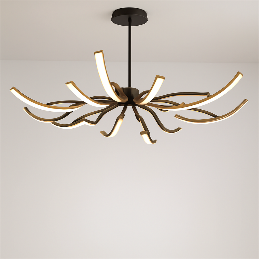 lustre araignée réglable design créatif pour décoration intérieure