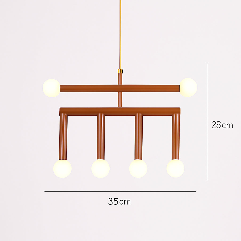 Lustre arc-en-ciel créatif LED Suspension en métal coloré pour chambre salon Restaurant café Art salle à manger suspension
