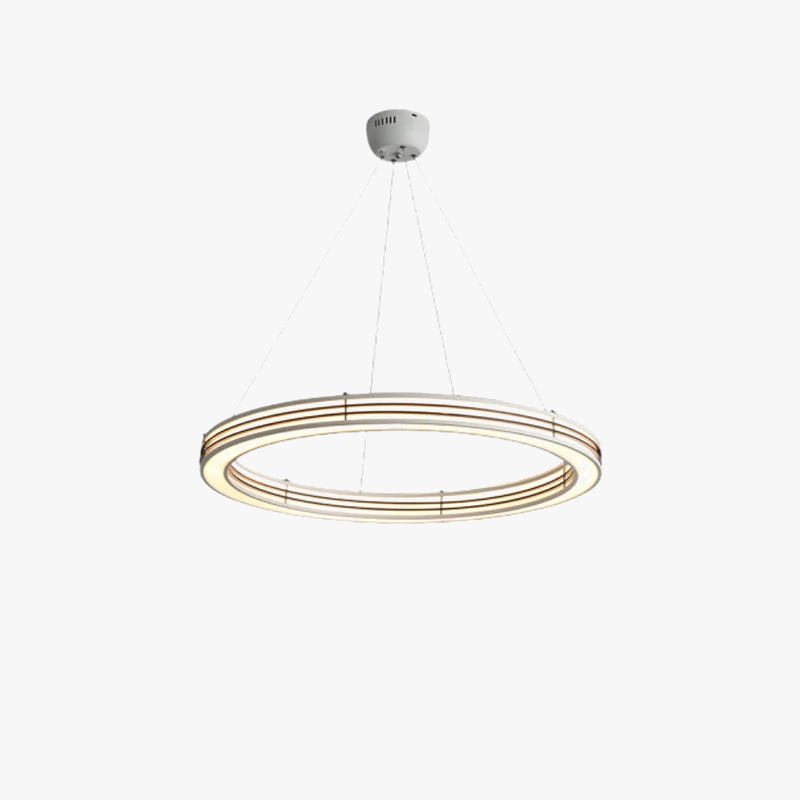 lustre art déco avec anneau pour éclairage suspendu réglable
