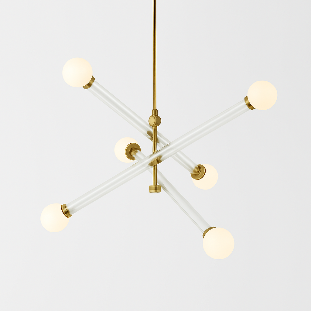 lustre art déco minimaliste éclairage suspendu