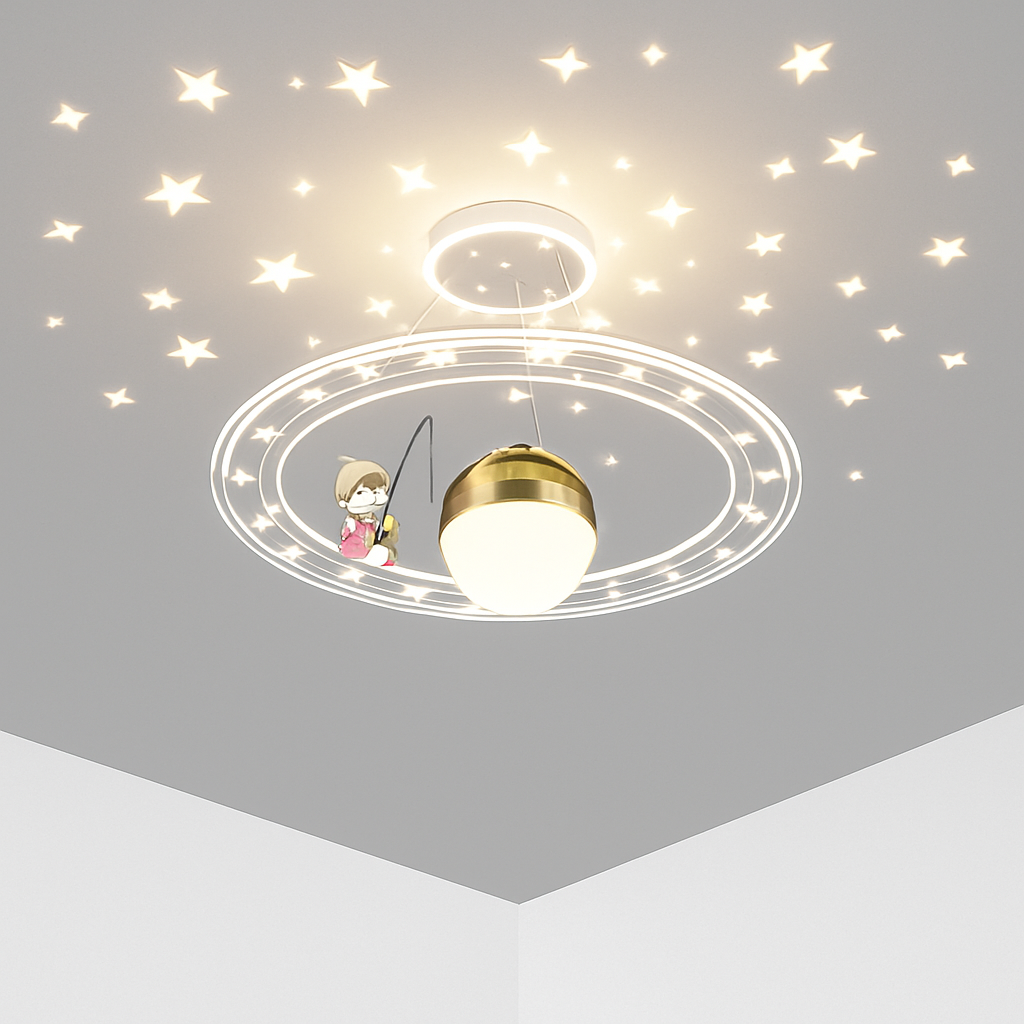 lustre astronaute décoration créative chambre enfants dessin animé