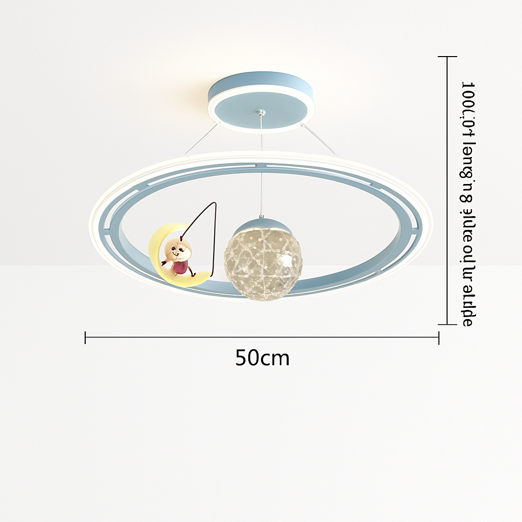 lustre astronaute décoration créative chambre enfants dessin animé