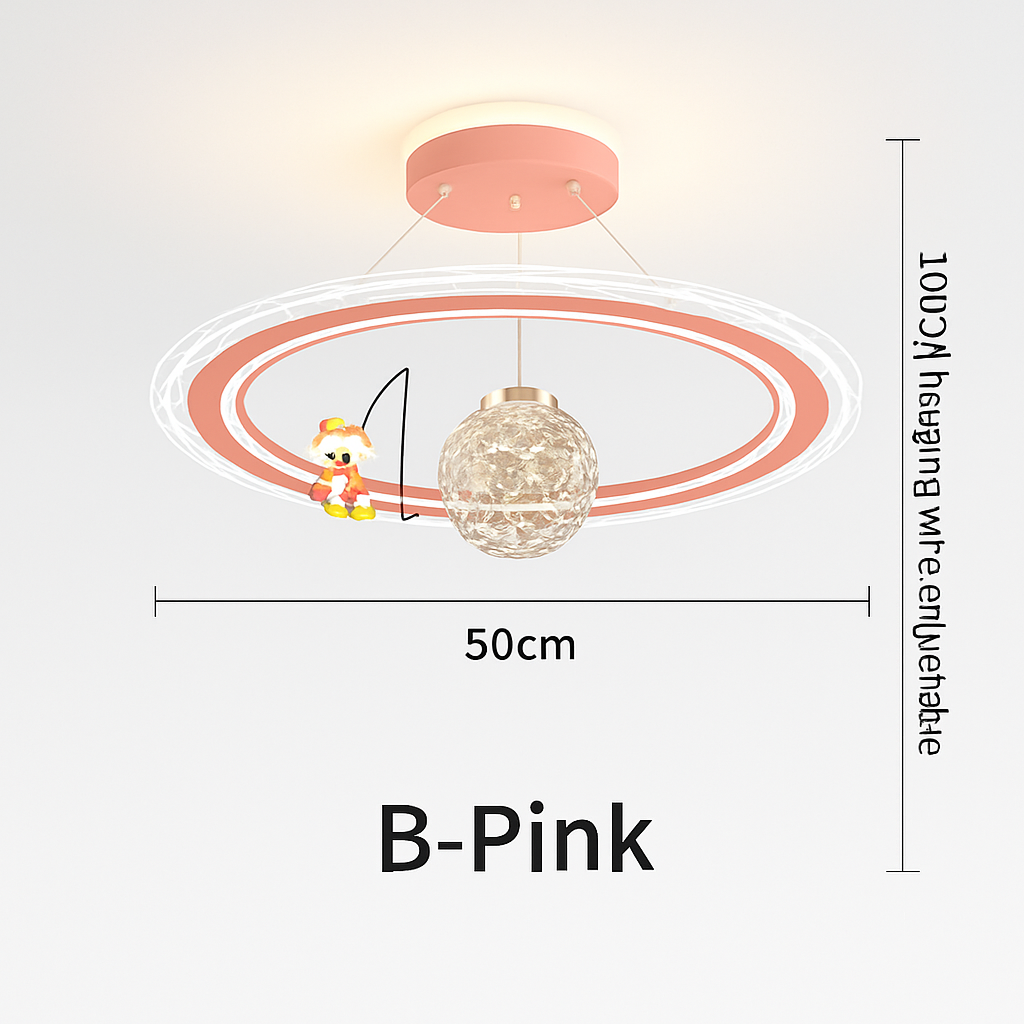 lustre astronaute décoration créative chambre enfants dessin animé