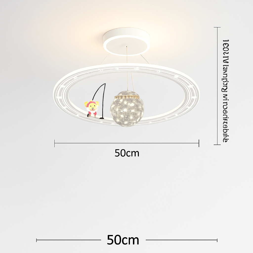 lustre astronaute décoration créative chambre enfants dessin animé