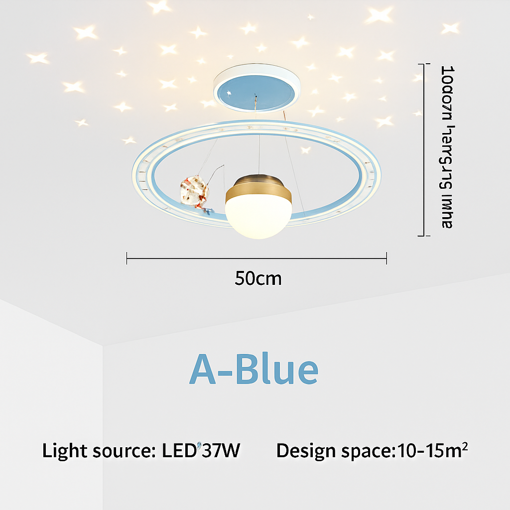 lustre astronaute décoration créative chambre enfants dessin animé
