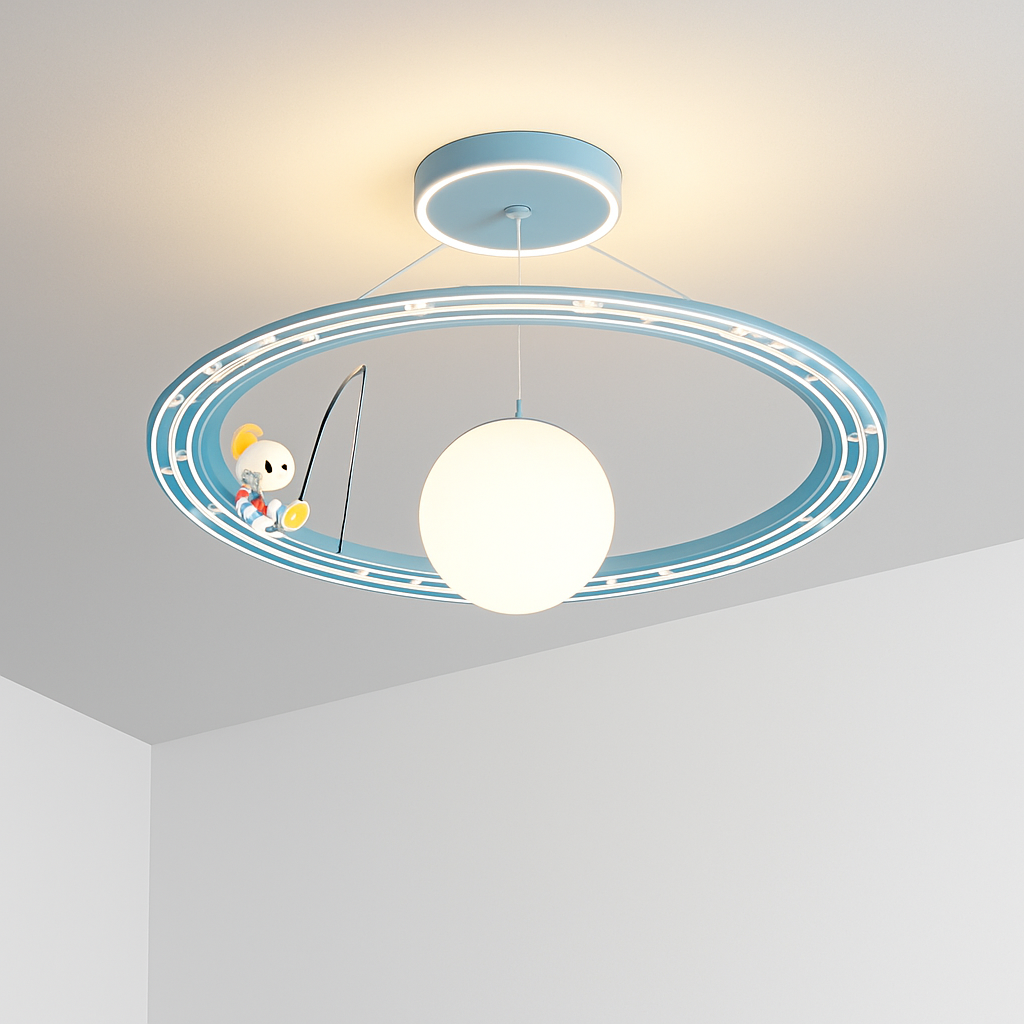 lustre astronaute décoration créative chambre enfants dessin animé