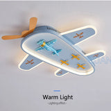 lustre avion dessin animé pour chambre d'enfant protection des yeux