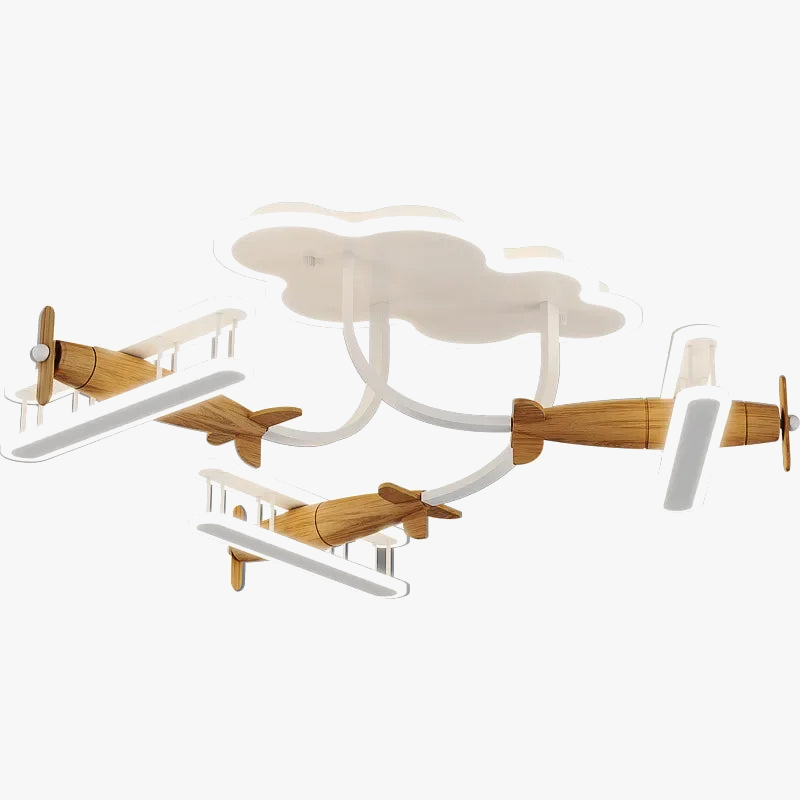 lustre avion pour chambre enfant avec télécommande