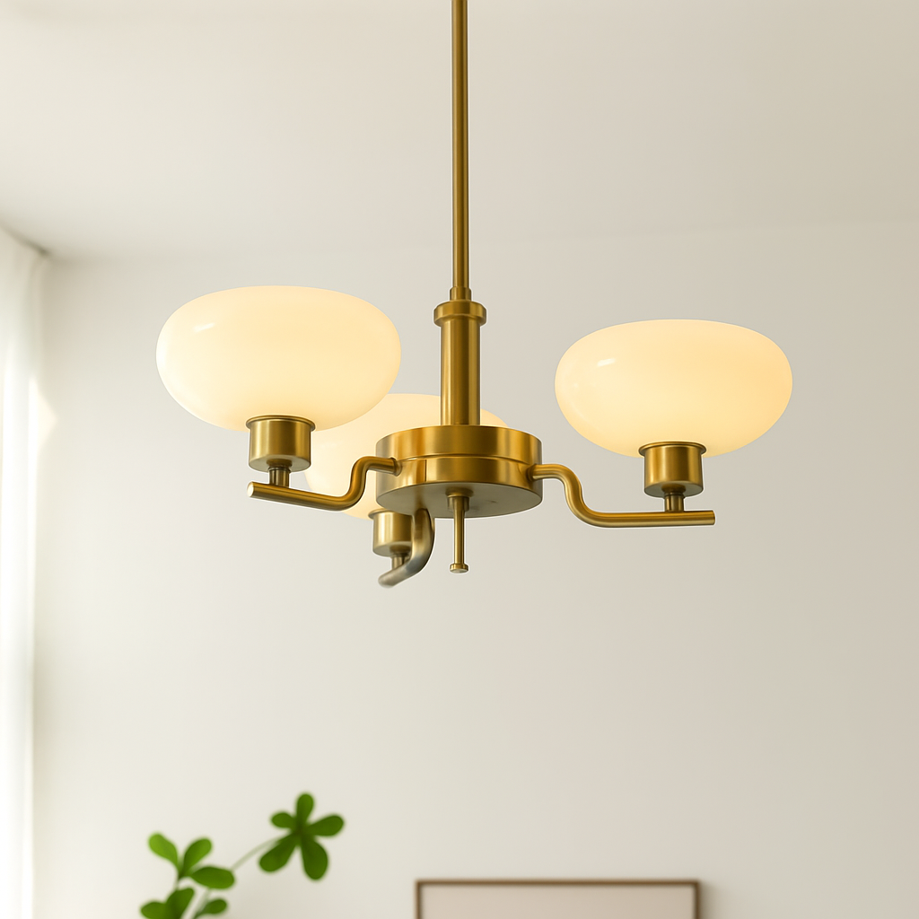 lustre bauhaus abat-jour en verre design art déco moderne
