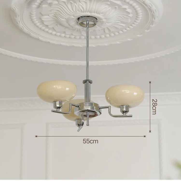 lustre bauhaus en verre pour décoration moderne et design