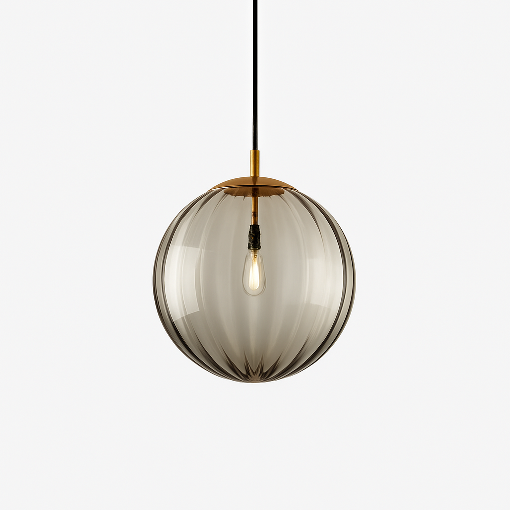 lustre boule de verre moderne grain d'eau luminaire suspendu nordique