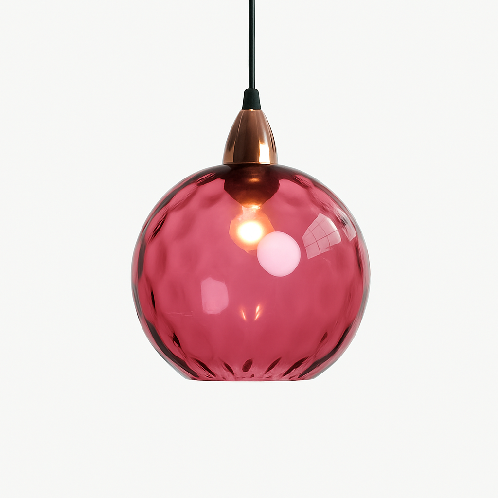 lustre boule de verre moderne grain d'eau luminaire suspendu nordique