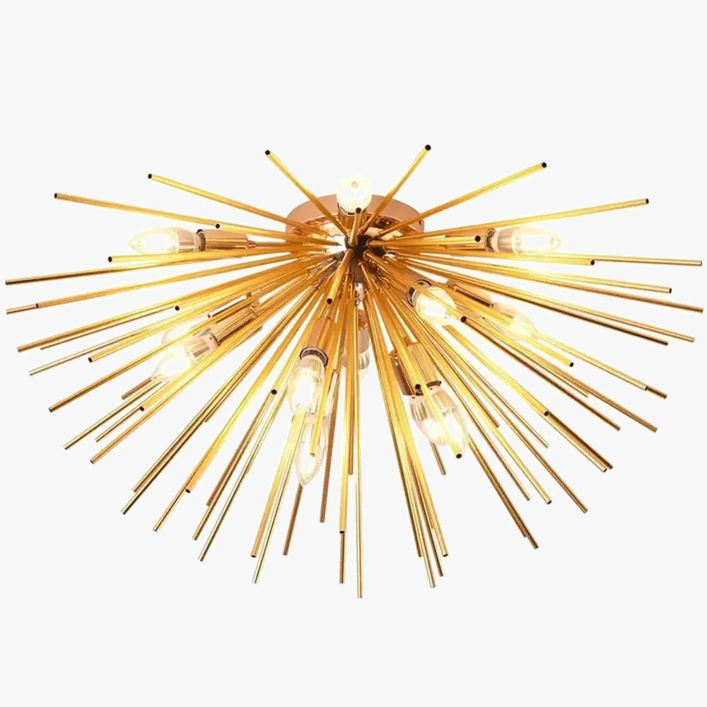 lustre boule hérisson décoration maison style nordique lumineux