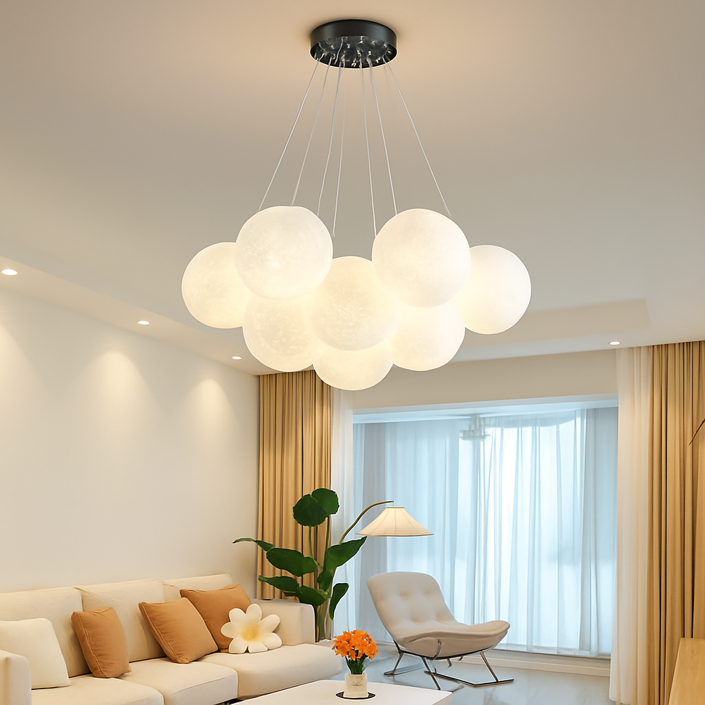 lustre bulle lumière pour salon chambre suspendues