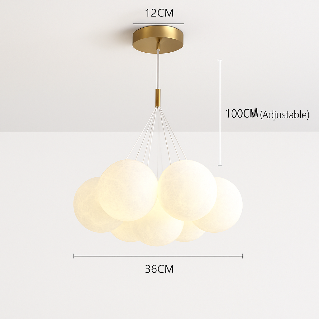 lustre bulle lumière pour salon chambre suspendues