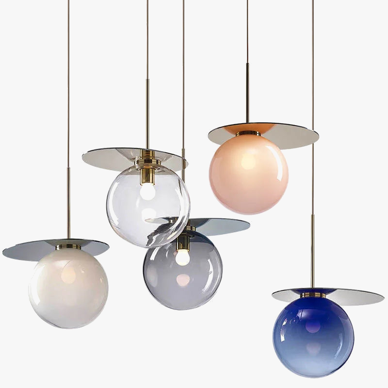 lustre à bulles de verre nordique créatif design original pour restaurants bars