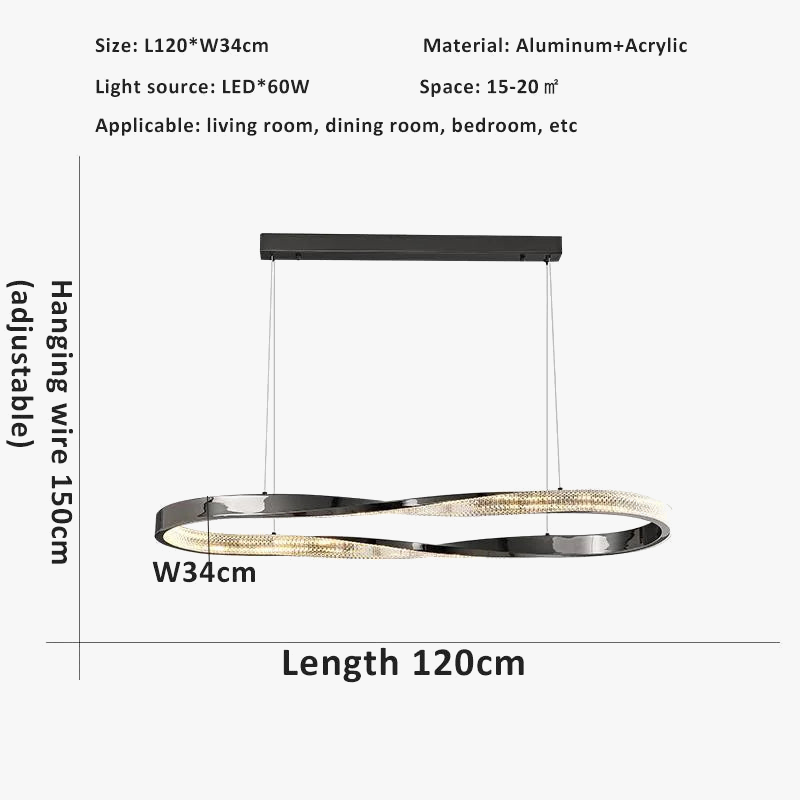 lustre circulaire à led moderne pour décoration intérieure