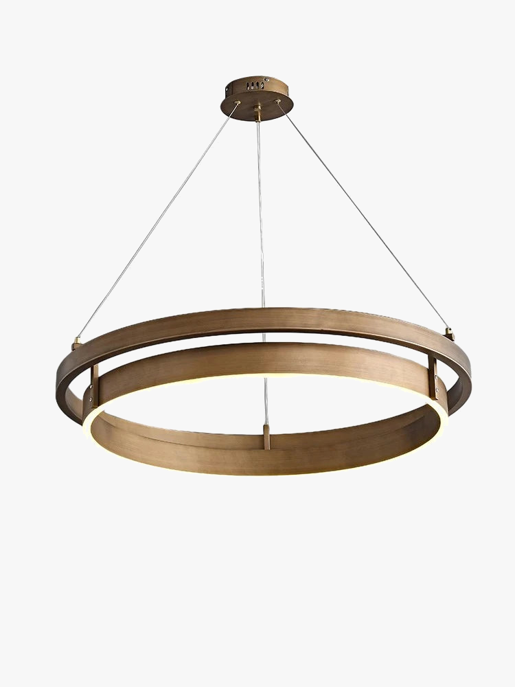 lustre créatif 	 en bronze avec suspension led