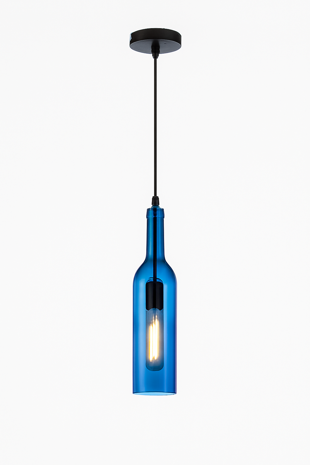 lustre créatif en forme de bouteille de vin décoratif pour la maison