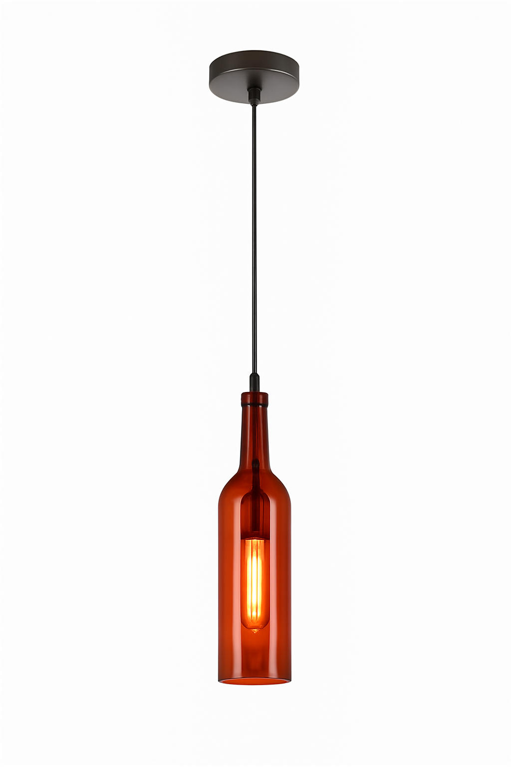 lustre créatif en forme de bouteille de vin décoratif pour la maison