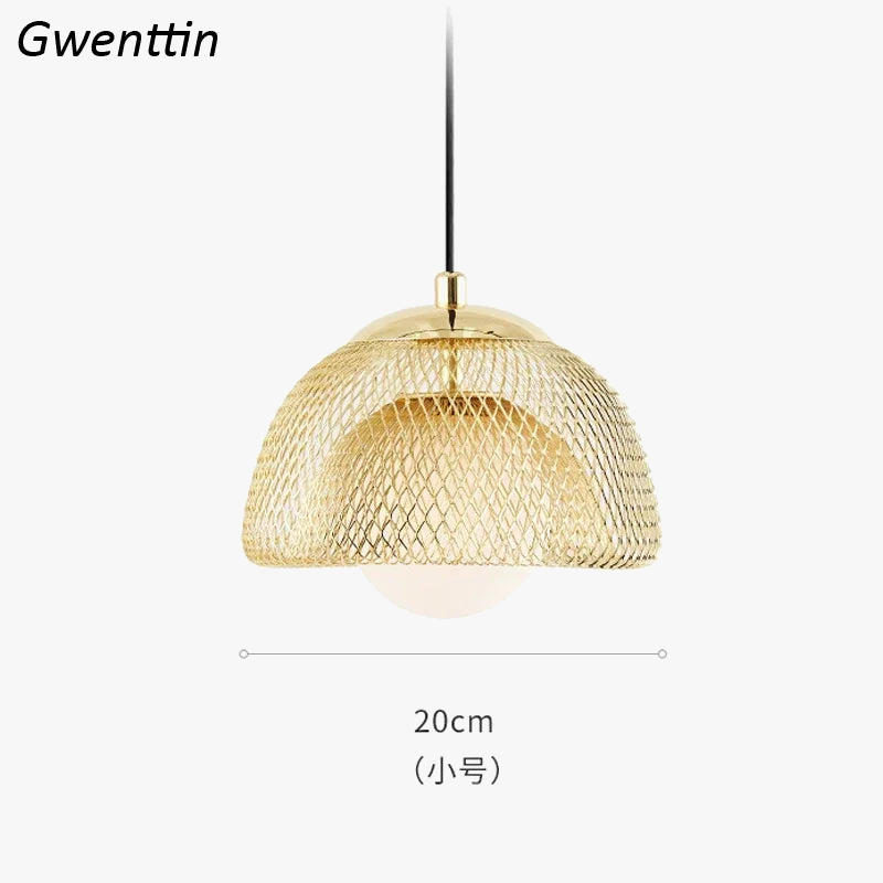 lustre créatif en métal doré style art déco pour intérieur