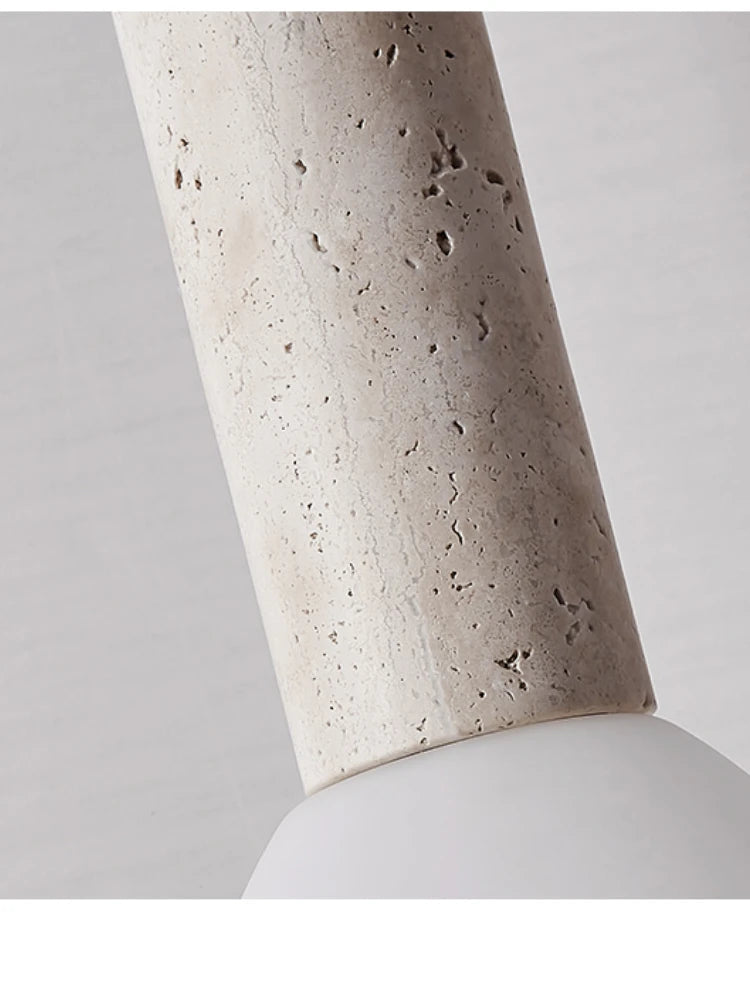 lustre créatif en pierre pour éclairage intérieur élégant