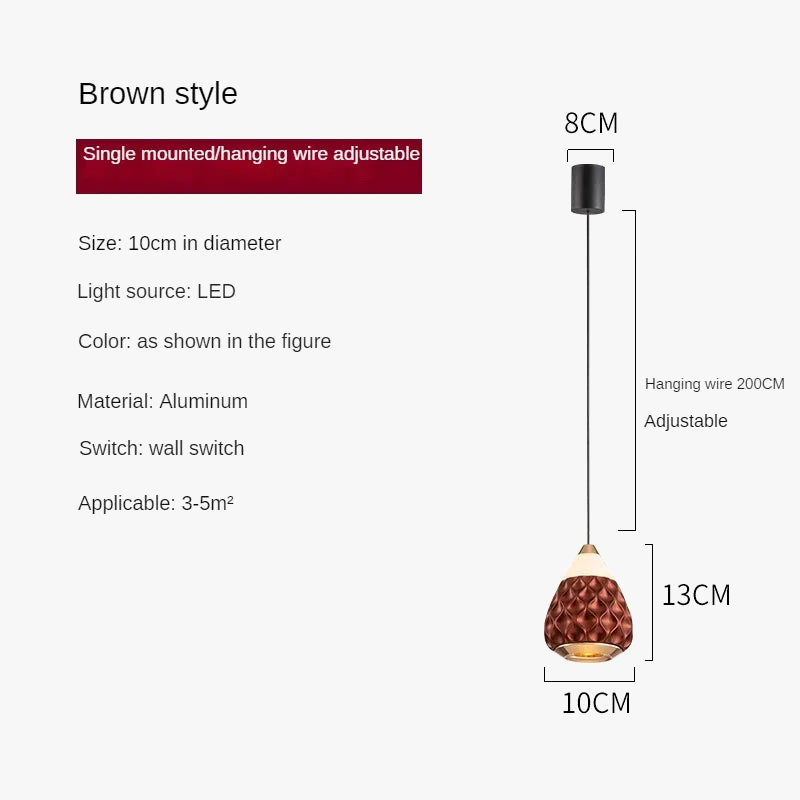 lustre créatif en pignons de pin pour intérieur moderne et élégant