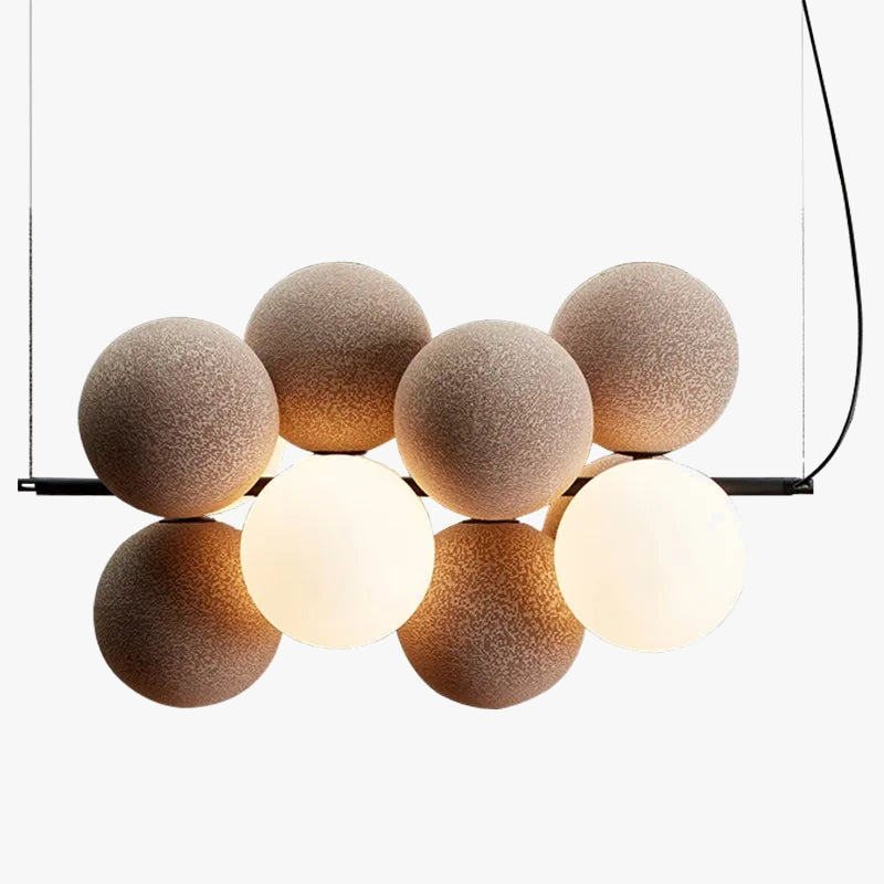 lustre créatif en velours pour un éclairage haut de gamme