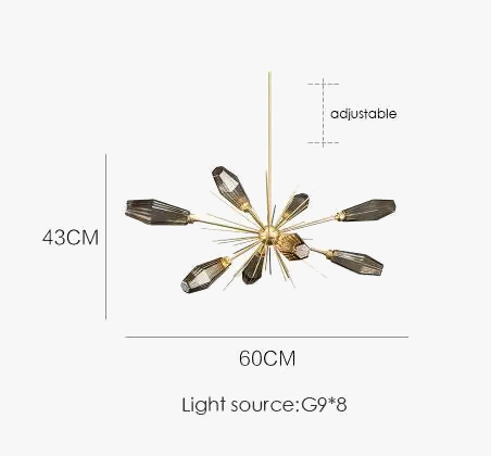 lustre créatif en verre design moderne et artistique