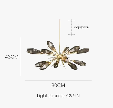 lustre créatif en verre design moderne et artistique
