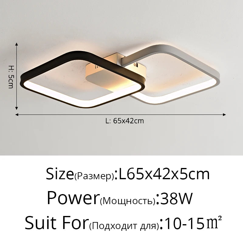 lustre créatif noir et blanc pour décoration intérieure