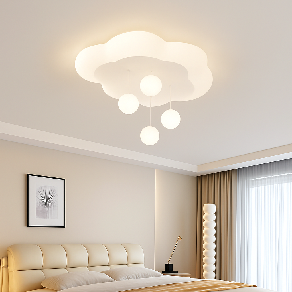 lustre créatif nuage blanc lune étoile pour enfants