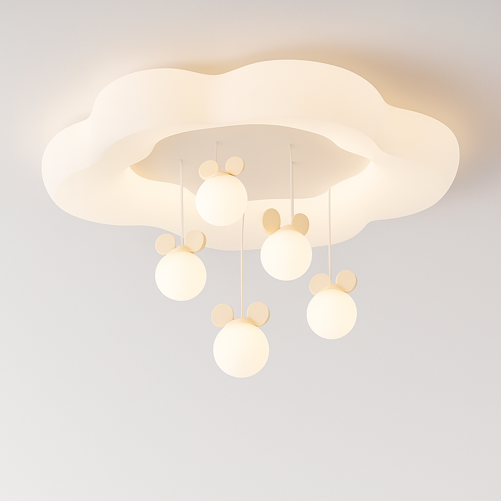 lustre créatif nuage blanc lune étoile pour enfants
