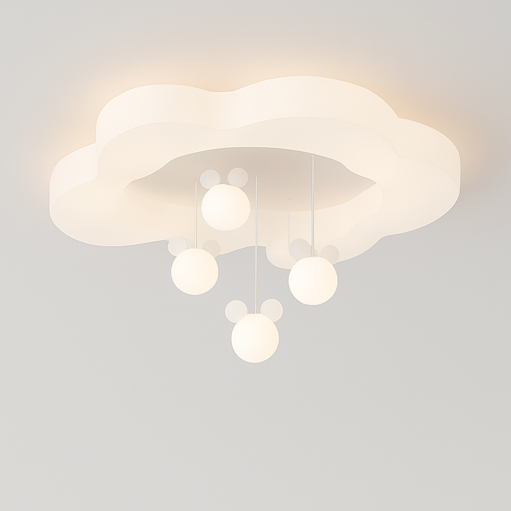 lustre créatif nuage blanc lune étoile pour enfants