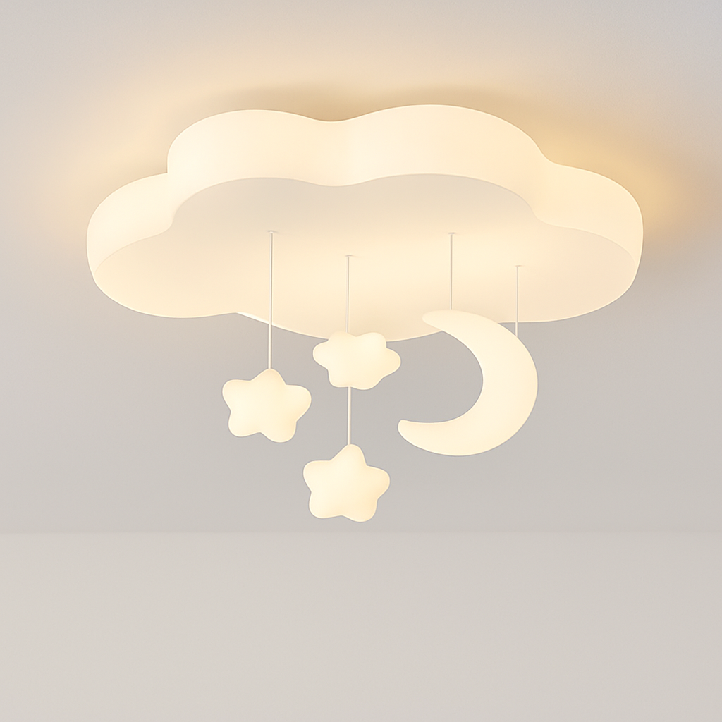 lustre créatif nuage blanc lune étoile pour enfants