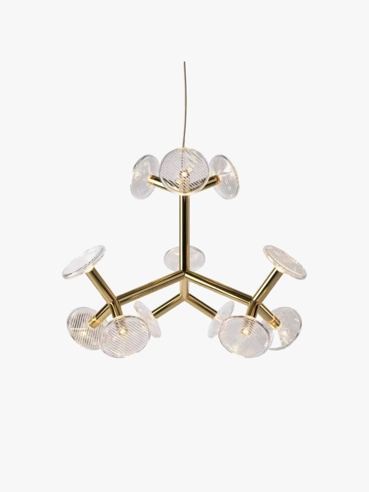 lustre créatif postmoderne en verre pour décoration intérieure
