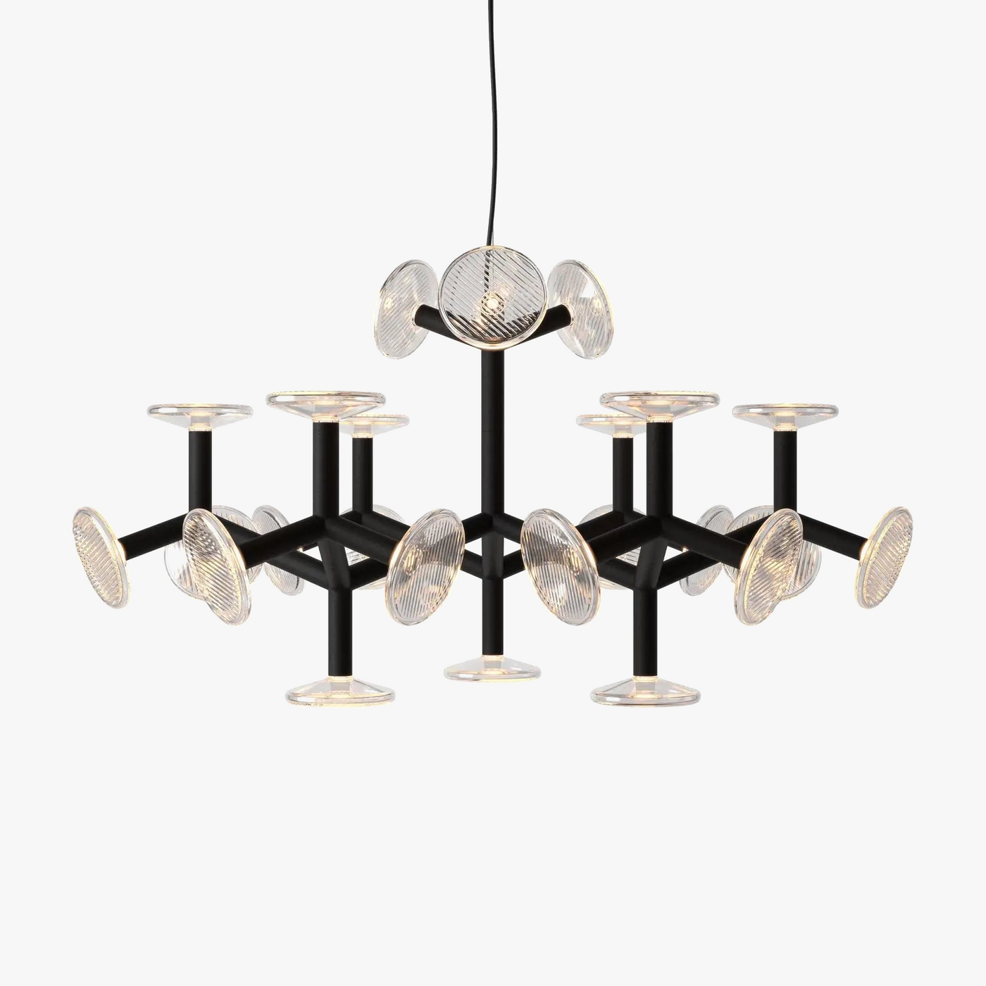 lustre créatif postmoderne en verre pour décoration intérieure