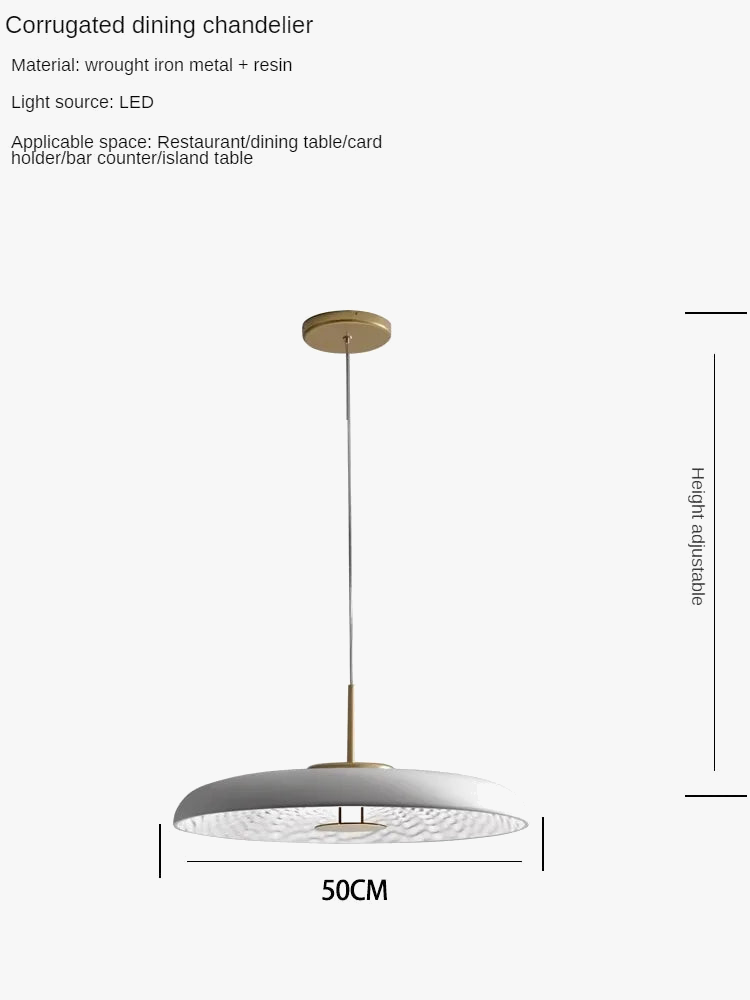 lustre créatif à pot ondulé pour restaurant et magasin